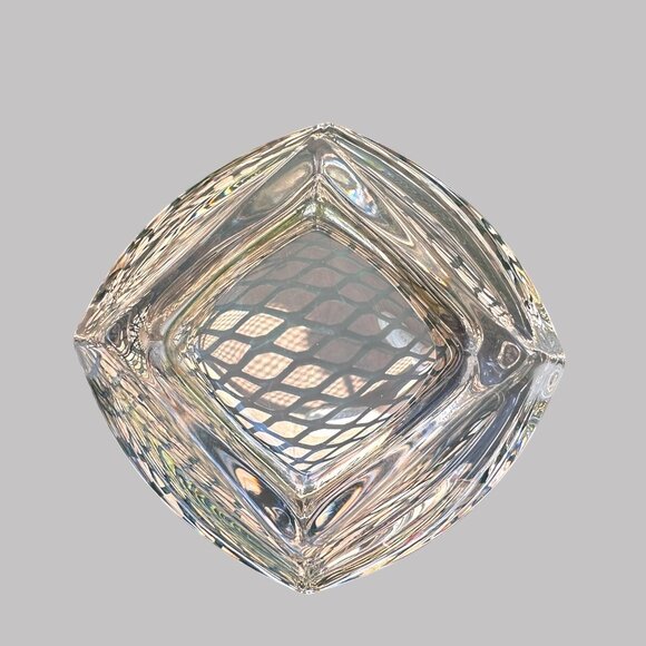 Mikasa Deco Crystal Votive Bowl Intricate Swirl Design Ideal For Centerpieces - Picture 8 of 8